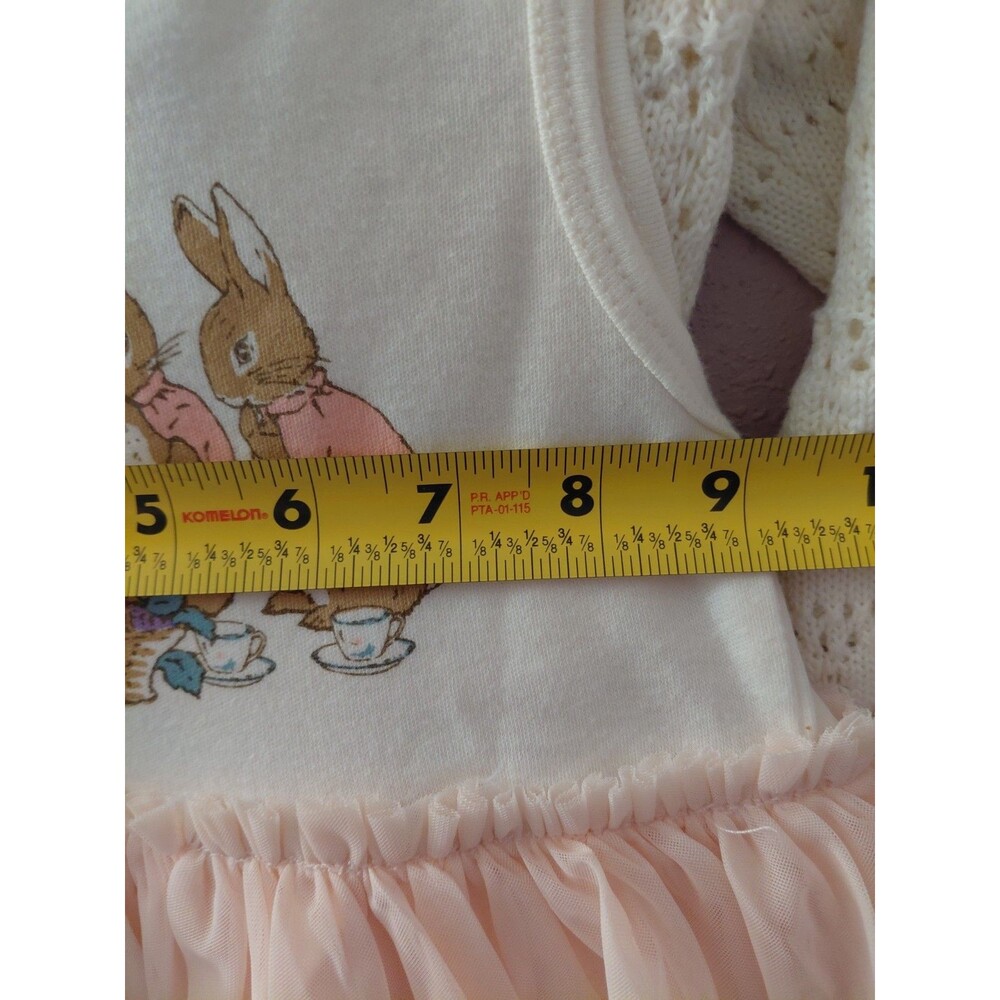 The World of Peter Rabbit Little Girl's Knit Cardigan Dress Set 2 Pc Size 12M - Picture 12 of 14